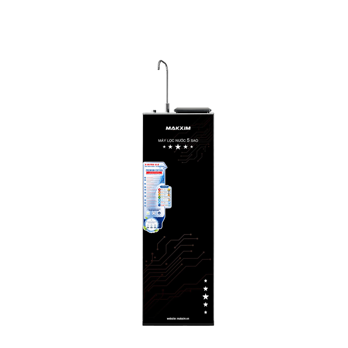 MÁY LỌC NƯỚC TINH KHIẾT RO 3 CHỨC NĂNG (NÓNG - LẠNH - NGUỘI) MAKXIM MK X-ULTRA 8.0